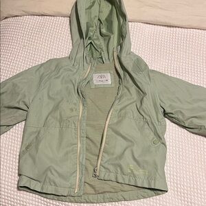 Zara Kids Light Green Raincoat